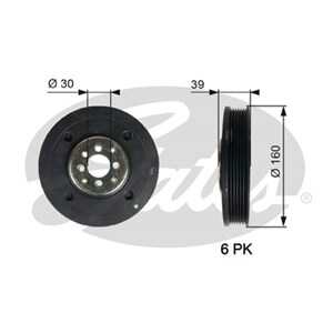 Remskiva, vevaxel, audi,ford,seat,vw, 028105243G, 028105243H, 028105243K, 028105243R, 028105243T, 1069593, 1100674, 1669807, 71