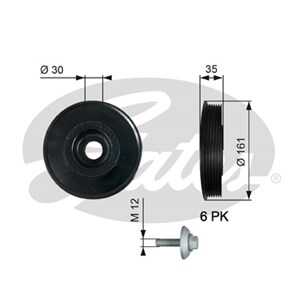 Remskiva, vevaxel, citroën,ford,mazda,peugeot,toyota,volvo, 0515.P8, 0515.R0, 0515.T0, 0515.V0, 0515.V7, 0515.V8, 0515P8, 0515R