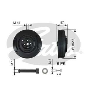 Remskiva, vevaxel, audi,volvo,vw, 074105251AC, 074105251N, 074105251R, 074105251S, 074105251T, 8627933, 9163918, 9180620, 91808