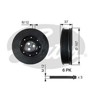 Remskiva, vevaxel, ford,jaguar, 1124891, 1151394, 1226637, 1226638, 1329203, 1329205, 1349993, 1351731, 1594853, 1S7Q6B319AB, 1