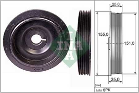 Remskiva, vevaxel, dacia,infiniti,lada,mercedes-benz,nissan,renault, 12 30 304 53R, 12 30 317 77R, 12 30 332 45R, 1230300Q0C, 1