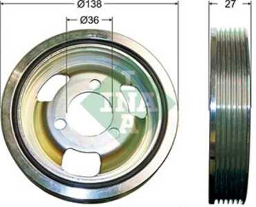 Remskiva, vevaxel, bmw,citroën,ds,mini,opel,peugeot, 0515.T2, 0515T2, 11 23 7 562 801, 11 23 7 622 909, 11 23 7 638 551, 112375