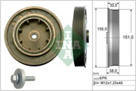 Remskivesats, vevaxel, nissan,opel,renault,vauxhall, 1230300QA1, 12303-00QA1, 1230300QAC, 12303-00QAC, 44 13 748, 44 14 115, 44