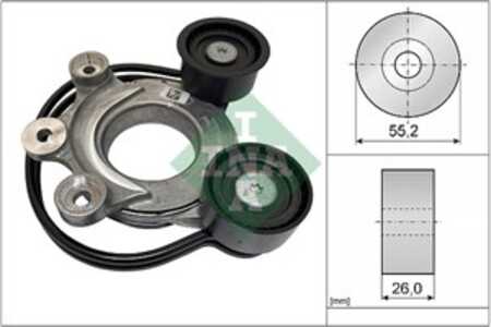 Remsträckare, Drivrem, jaguar,land rover, K8D26B209AA, K8D26B209AB, K8D26B209AC, K8D26B209BA, K8D26B209BB, K8D26B209CA, LR11546