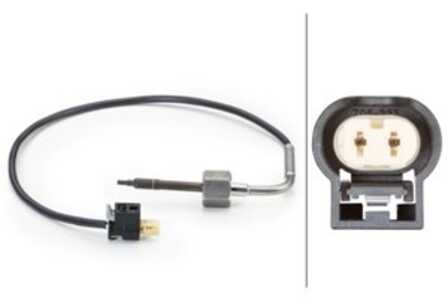 Sensor, avgastemperatur, Höger, Nedre, mercedes-benz, 000 905 52 05, 005 153 41 28, 007 153 75 28, 008 153 34 28, 008 153 41 28