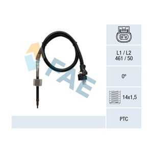 Sensor, avgastemperatur, Vänster, mercedes-benz, 000 905 43 06, 000 905 72 04, 001 905 06 00, A 000 905 43 06, A 000 905 72 04,