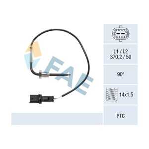 Sensor, avgastemperatur, , citroën,fiat,peugeot, 16 09 520 380, 16.09.520.380, 1618 FY, 1618.FY, 51825673, 55215116, 55218464, 