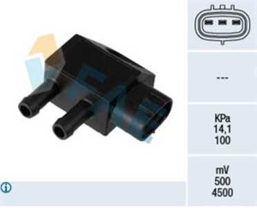 Sensor, avgastryck, Avgasrör till ljuddämpare, fiat,hyundai,kia,mitsubishi, 1865A364, 39210 2F600, 39210-2F600, 39251 2A600, 39