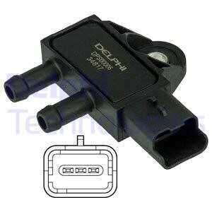 Sensor, avgastryck, citroën,ds,fiat,lancia,mini,peugeot, 1362 7805 472, 1618.09, 1618.Z9, 1618Z9, 1628.LK, 9645022680, 96621431