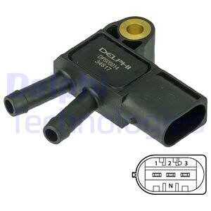 Sensor, avgastryck, mercedes-benz, 642 9050 200, A642 9050 200