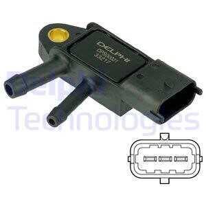 Sensor, avgastryck, , opel,suzuki,vauxhall,volvo, 31293659, 31370160