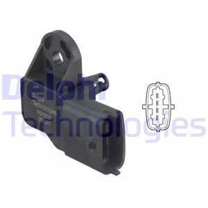 Sensor, insugstryck, Fram, Mitt, Nedre, Upptill, Vänster, alfa romeo,fiat,jeep,lancia, 55219296