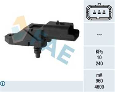 Sensor, insugstryck, Insugsgrenrör, citroën,fiat,ford,lancia,mazda,mini,peugeot,suzuki,volvo, 1231463, 1256481, 13 62 7 794 981