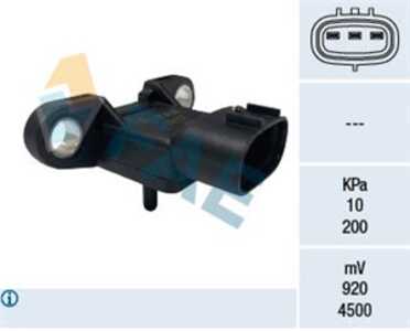 Sensor, insugstryck, mazda 2, 3, 3 sedan, ZJ20-18-211