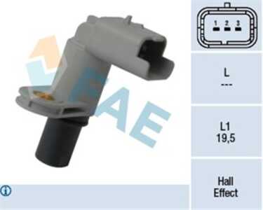 Sensor, kamaxelgivare, citroën c2, c3 i, c4 i, c4 coupé, peugeot 1007, 206 halvkombi, 206 sw, 207, 307, 307 break, 307 sw, 1920