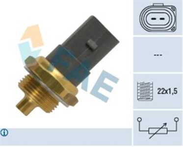 Sensor, kylvätsketemperatur, Framför kylaren, audi,seat,skoda,vw, 6R0 919 501