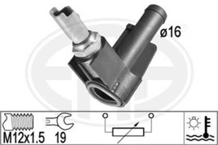 Sensor, kylvätsketemperatur, lancia ypsilon, 71738162