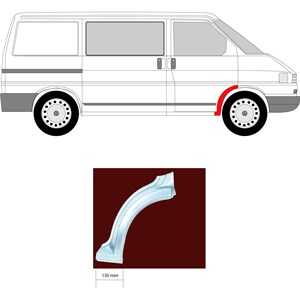 Skärm, Höger fram, vw transporter t4 buss, transporter t4 flak/chassi, transporter t4 skåp