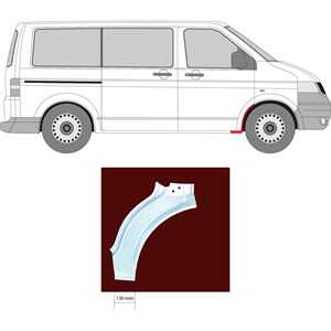 Skärm, Höger fram, vw multivan t5, transporter t5 buss, transporter t5 flak/chassi, transporter t5 skåp