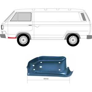 Skärm, Vänster fram, vw transporter t3 buss, transporter t3 flak/chassi, transporter t3 skåp, 251801173