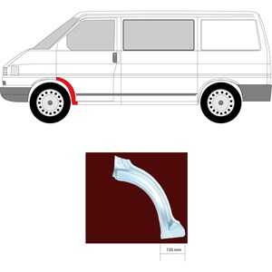 Skärm, Vänster fram, vw transporter t4 buss, transporter t4 flak/chassi, transporter t4 skåp