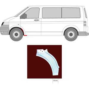 Skärm, Vänster fram, vw multivan t5, transporter t5 buss, transporter t5 flak/chassi, transporter t5 skåp