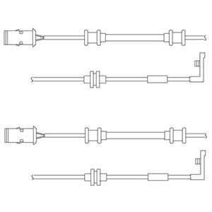 Slitvarnarsats, bromsbelägg, Framaxel, opel,vauxhall, 1238442, 13122323, 6238075, 90498321