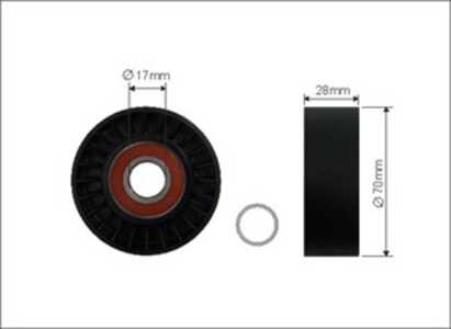 Spännrulle, Drivrem, alpina b10, b10 touring, b8, b8 cabriolet, b8 coupé, b8 touring, bmw 5 [e39], 5 touring [e39], 7 [e38], x5