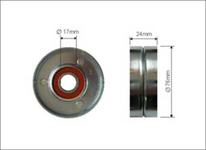 Spännrulle, Drivrem, volvo 850, 850 kombi, s70, s80 i, v70 i, v70 ii, 074 145 299, 074145299, 9179314