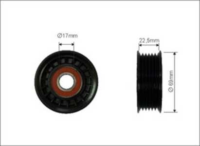 Spännrulle, Drivrem, mazda 3, 3 sedan, 5, L37215980, L372-15-980, L37215980A, L372-15-980A, L37215980B, L372-15-980B, L37215980