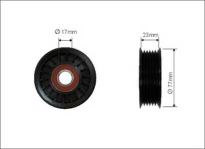 Spännrulle, Drivrem, cadillac escalade, chevrolet avalanche, tahoe, hummer hummer h3, isuzu ascender, saab 9-7x, 12554027, 1258