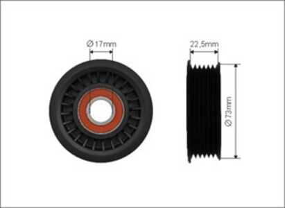 Spännrulle, Drivrem, ford fiesta iv, fiesta skåp/halvkombi, fiesta skåp/stor limousine, 1102823, 1114935, YS6E6A228BA, YS6E-6A2