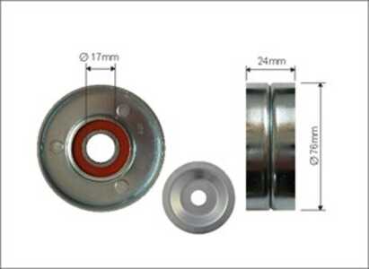 Spännrulle, Drivrem, audi a6 c4, a6 c4 avant, 046 145 173, 046 145 283, 046 903 133 C, 46 145 173, 46 145 283, 46 903 133 C