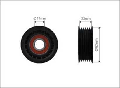 Spännrulle, Drivrem, ford,volvo, 1685618, 1800558, 31258034, BM5Q6A228AA, BM5Q-6A228-AA, DS7G6A228AA, DS7G-6A228-AA