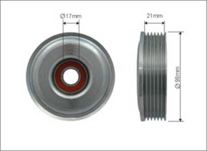 Spännrulle, Drivrem, ford fiesta iv, fiesta skåp/stor limousine, puma, mazda 121 iii, 1004475, 1077689, 1E0515980, 1E0515980A, 