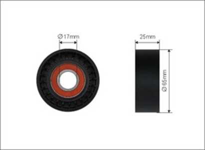 Spännrulle, Drivrem, ford, 1683646, 1768088, 9M5Q6A228BA, 9M5Q-6A228-BA, 9M5Q6A228BB, 9M5Q-6A228-BB