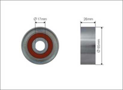 Spännrulle, Drivrem, mercedes-benz a-klass [w169], b-klass sports tourer [w245], 266 200 07 70, 266 200 11 70, 2662000770, 2662