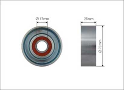 Spännrulle, Drivrem, citroën c4 aircross, mitsubishi asx, lancer viii, lancer sportback viii, outlander iii, 1345A069