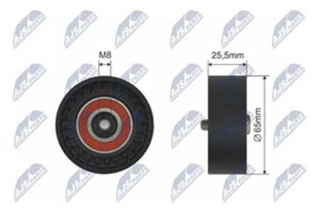 Spännrulle, Drivrem, chevrolet,opel,saab, 18 54 740, 1854740, 55494332, 55562865