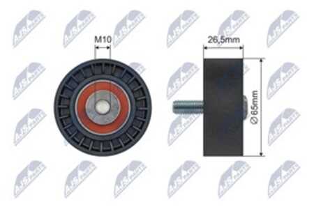 Spännrulle, Drivrem, citroën,peugeot, 6453.S4, 6453.S5, 96 222 692, 96 287 841 80, 96 287 841, 96 584 013 80