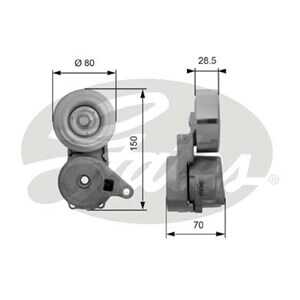 Spännrulle, Drivrem, mitsubishi, MD373939, MN149179