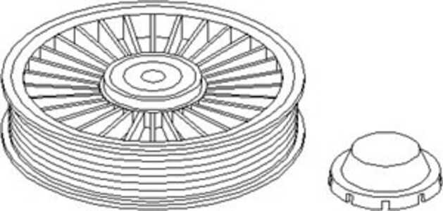 Spännrulle, Drivrem, opel,vauxhall, 44 30 318, 93161378