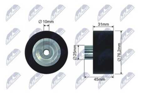 Spännrulle, kilrem/drivrem, ford transit buss, transit flak/chassi, 1372770, 6C1Q6C344AB, 6C1Q-6C344-AB