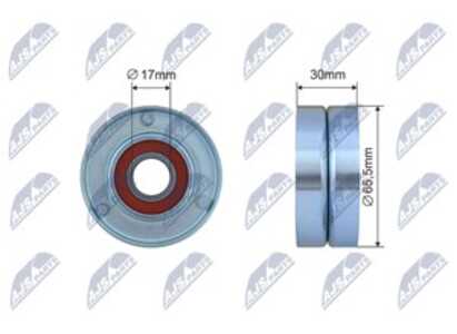 Spännrulle, kilrem/drivrem, ford transit buss, transit flak/chassi, transit skåp, 1731713, 1739581, 1751007, 1766642, BK3Q6A228