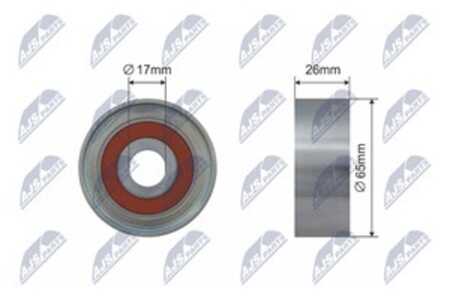 Spännrulle, kilrem/drivrem, mercedes-benz a-klass [w169], b-klass sports tourer [w245], 266 200 07 70, 266 200 11 70, 266200077