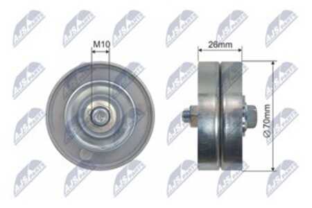 Spännrulle, kilrem/drivrem, bmw 3 [e46], 5 [e39], 5 touring [e39], 2 248 562, 2 354 036, 2248562, 2354036, 64 55 2 248 562, 64 