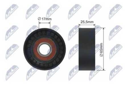 Spännrulle, kilrem/drivrem, citroën c2, c3 i, 5751.E0, 5751.E1, 5751.H2, 5751E0, 5751E1, 5751H2, 96 561 502 80, 96561502, 96561