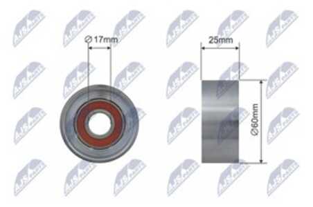 Spännrulle, kilrem/drivrem, dacia,renault, 11 75 027 81R, 117502781R, 1192500Q1A, 11925-00Q1A, 82 00 808 764, 82 00 933 753, 82