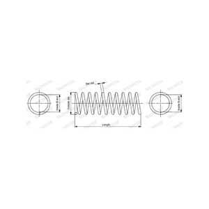 Spiralfjäder, Bakaxel, opel frontera b, vauxhall frontera mk ii, 424 037