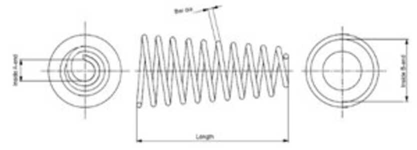 Spiralfjäder, Bakaxel, hyundai i30, kia cee'd halvkombi, pro cee'd, 553501H000